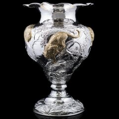 Эксклюзивная серебряная ваза «LEOPARD» в единственном экземпляре в мире