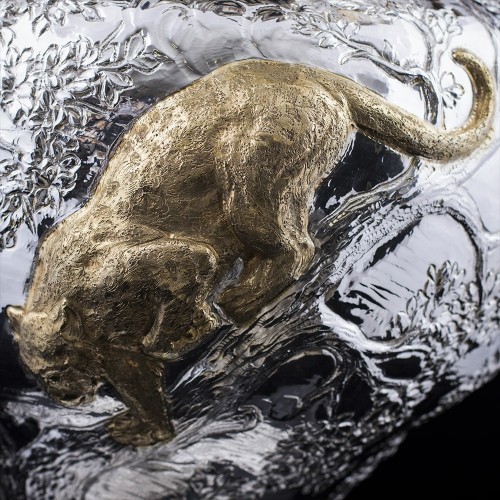 Эксклюзивная серебряная ваза «LEOPARD» в единственном экземпляре в мире