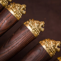 Подарочные шампуры «Лев» с художественным литьём