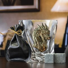 Подарочный набор из 2-х бокалов для виски «Дракон» — как символ 2024 года