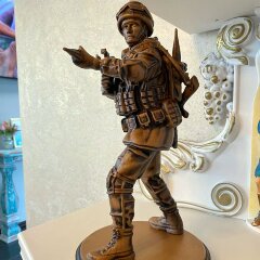 Резная статуэтка «Боец ССО» из массива дерева