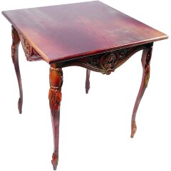 Кухонный стол «Эллада» резной из массива дерева