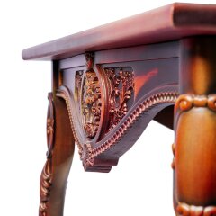 Кухонный стол «Эллада» резной из массива дерева