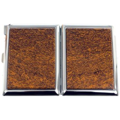 Портсигар карманный на 20 сигарет «Яшма змеиная» с зажигалкой в подарок другу