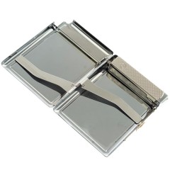 Портсигар карманный на 20 сигарет «Яшма змеиная» с зажигалкой в подарок другу