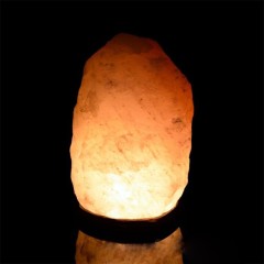 Настольный светильник из каменной соли «Скала» белого свечения