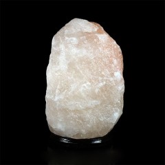 Настольный светильник из каменной соли «Скала» белого свечения