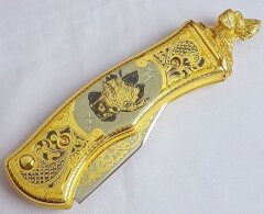 Нож складной украшенный 4 длина 235 мм