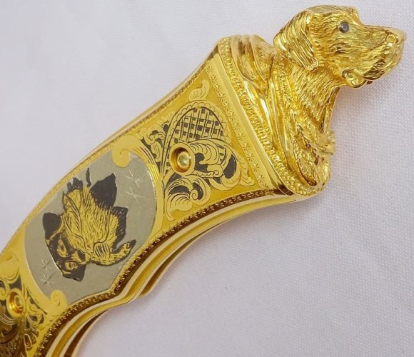 Нож складной украшенный 4 длина 235 мм