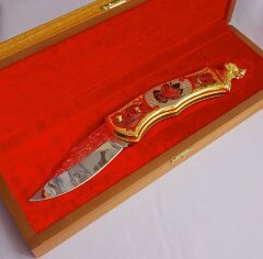 Нож складной украшенный 4 длина 235 мм