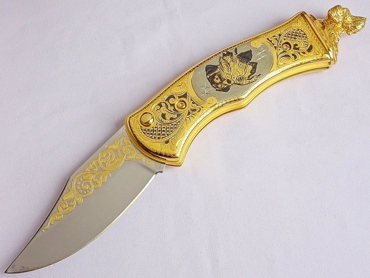 Нож складной украшенный 4 длина 235 мм