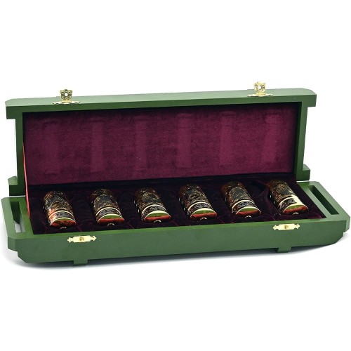 Подарочный набор стопок для водки «Боеприпас 45 калибр» в подарок на 9 мая