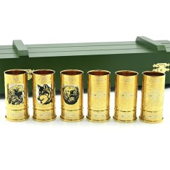 Подарочный набор стопок для водки «Боеприпас 45 калибр» в подарок на 9 мая