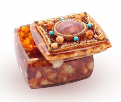 Шкатулка из янтаря «Сокровищница»