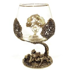 Подарочный бокал для коньяка «Кабан»