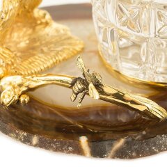 Позолоченная медовница «Медведь» наагате