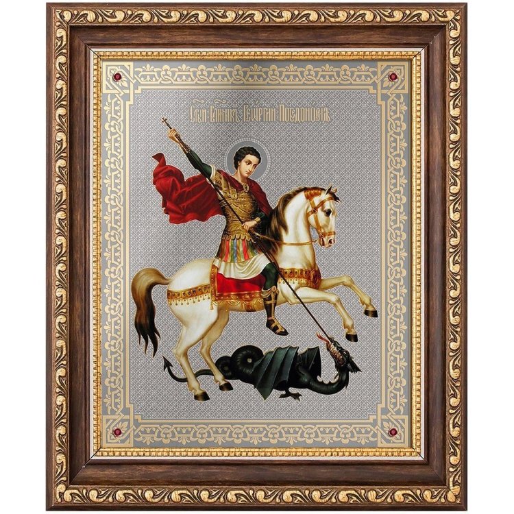 Украшенная икона «Георгий Победоносец»