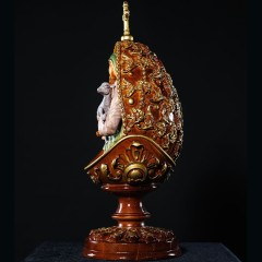 Пасхальное яйцо деревянное «Богородица с ребёнком» — православная мастерская русской традиции