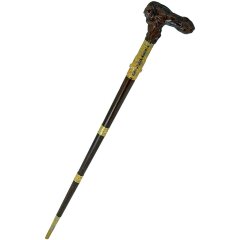 Красивая резная трость «Буйвол» с выстреливающим клинком