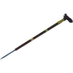 Красивая резная трость «Буйвол» с выстреливающим клинком