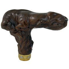 Красивая резная трость «Буйвол» с выстреливающим клинком