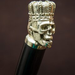 Подарочные шампуры «Череп» с деревянной рукоятью