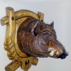 Настенное панно «Голова кабана»