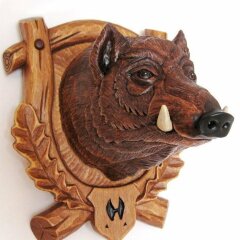 Настенное панно «Голова кабана»