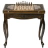 Резной шахматный стол «Версаль» с нардами