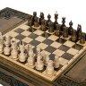 Резной шахматный стол «Версаль» с нардами