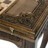 Резной шахматный стол «Версаль» с нардами