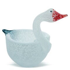 Декоративная чаша «Гусь» из художественного стекла
