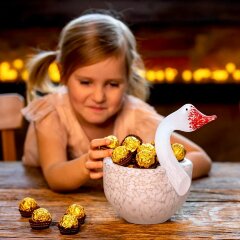 Декоративная чаша «Гусь» из художественного стекла