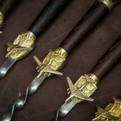 Подарочные шампуры «ВДВ» с художественным литьём