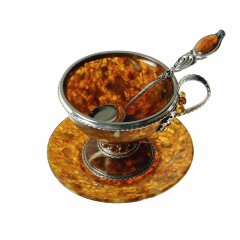 Чайный набор из янтаря «Виноград» 