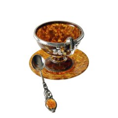 Чайный набор из янтаря «Виноград» 