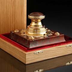 Настольная печать «Яшма» в подарок руководителю