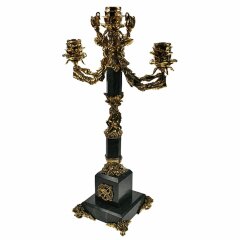 Бронзовый подсвечник «Купидон» (3-х рожковый)