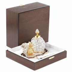 Позолоченная медовница «Белка» (агат)
