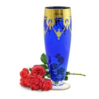 Хрустальная ваза «DINASTIA BLU»