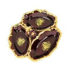 Керамическая менажница «AMANTE ROSSO»