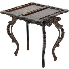 Резной шахматный стол «Венеция» с нардами