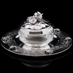 Эксклюзивная серебряная медовница «Пчёлка» в единственном экземпляре в мире