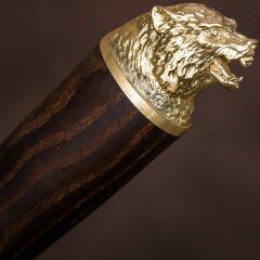 Подарочные шампуры «Волк» с художественным литьём