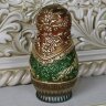 Красная деревянная «Матрёшка» с художественной росписью