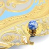 Подарочный набор бокалов для вина «Лазурит» с подносом на 6 персон