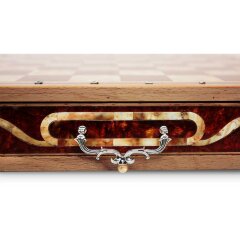 Подарочные шахматы из янтаря «Эксклюзив» с фигурами