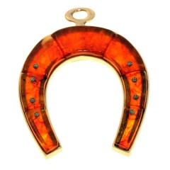 Подкова большая из янтаря «На счастье» в близкому человеку