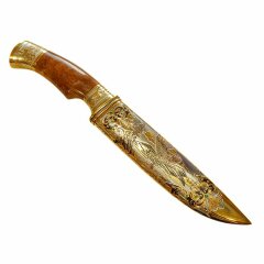 Подарочный нож «Дракон» на резной подставке