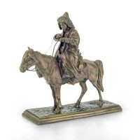 Скульптурная статуэтка «Киргиз на лошади»